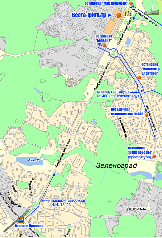 Карта зеленоград с автобусами